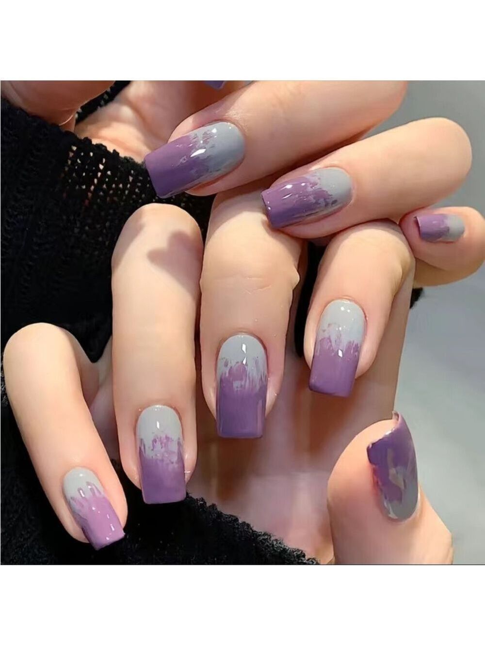 Smokey Fade - Nail Junkie - full artificial nail set